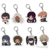 【hot】✤♤  Anime Game Danganronpa Dangan V1 Ronpa Keychain Naegi Makoto Kirigiri Kyoko Pendant Car Accessories Llavero