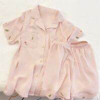 【LZ】✢∋  Satin 2 ece iece Women Sleepwear et et prpring uummer ort hort jamas leeve jamas pijama para oman omã illk ashiashion Sleepwear uuxurious ooft aajama et et