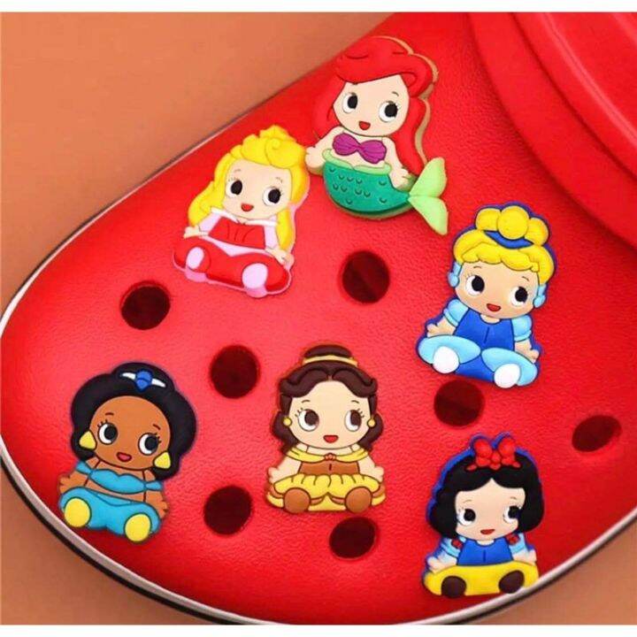 Disney princesses jibbitz for crocs shoe charms pins Lazada PH