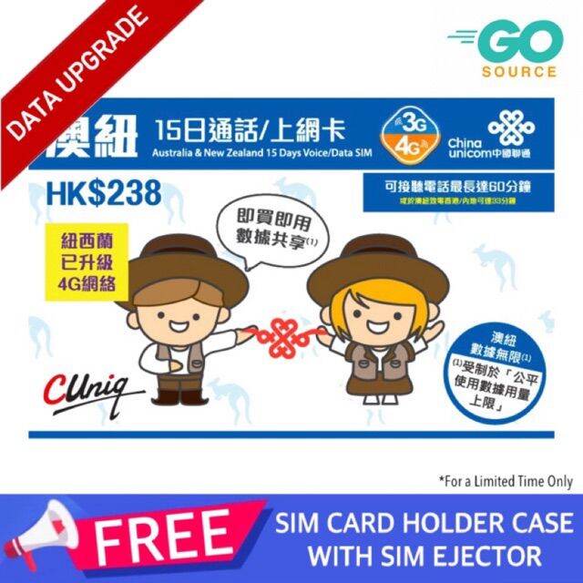 Australia and New Zealand 15 Days Roaming Travel Sim Card Lazada PH