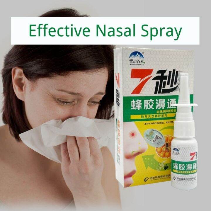 7 Seconds Propolis Nasal Spray Chronic Rhinitis Sinusitis Runny Nose