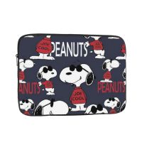 Snoopy เคสแล็ปท็อปแบบพกพากันกระแทกขนาด10-17นิ้วปลอกแบบมีแถบ