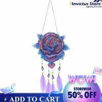 จัดส่งฟรีภาพวาดเพชร DIY Dream Light Catcher Wind Chime คริสตัล Feather Beaded Craft [แนะนำซื้อ2ชิ้นขึ้นไป]