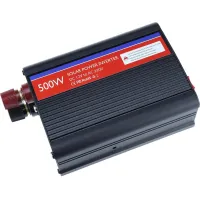 DC12V เครื่องแปลงไฟโซลาร์เซลล์300W 500W เป็น AC230V 2.1AUSB แปลงค่าอะแดปเตอร์รถยนต์แรงดันไฟฟ้า Sinewave ดัดแปลง