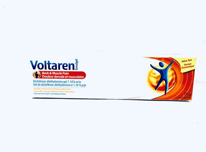 VOLTAREN BACK & MUSCLE PAIN (150 g) MADE IN CANADA Expiration date 1/ ...