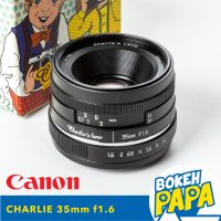 เลนส์มือหมุน Charlie 35 mm F1.6 เลนส์ละลาย ไม่ต้องใช้ตัวแปลง(สวมกับตัวกล้องได้เลย) สำหรับใส่กล้อง Canon EOS M