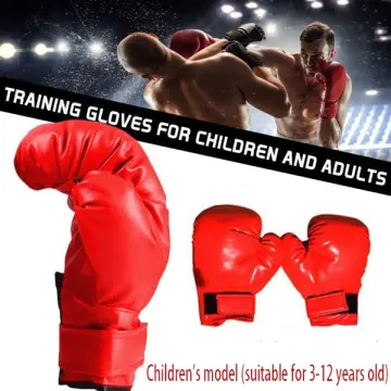 Guantes de Boxeo Kick Boxing Half Finger Gloves Box Fighting Karate  Training Men