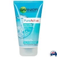 Garnier pure Active Daily pore scrub wash 150ml ผลิตภัณฑ์ทำความสะอาดผิวหน้ากระจ่างใสสูตรพิเศษสินค้านำเข้าจากออสเตรเลียของแท้พร้อมส่ง