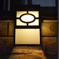 LED Solar Wall Light Garden Path Fence Garden Light British Retro Style Pane Decoration Smart Light Change Color