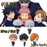 5Pcs Jujutsu Kaisen Itadori Yuji Gojo Satoru Action Figure Model Collectible Toys Children Boy Girl Birthday Gift for Kids