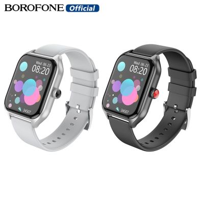 [รองรับการโทร] BOROFONE BD5 นาฬิกากีฬาอัจฉริยะ1.85นิ้วสำหรับทุกเพศ,นาฬิกาออกกำลังกายบลูทูธ5.0รองรับ GPS กำไลข้อมืออัจฉริยะเครื่องวัดชีพจรความดันโลหิตสำหรับสมาร์ทโฟนทุกแบบกีฬาสากล