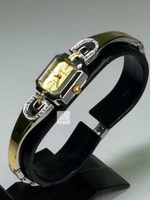 นาฬิกาผู้หญิง SANDOZ รุ่น SD99251AG01 ตัวเรือนและสายนาฬิกากึ่งกำไลสีทองสลับเงิน  หน้าปัดสีทอง ของแท้ 100 เปอร์เซนต์