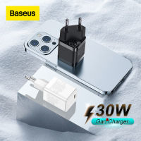 Baseus Official Store อะแดปเตอร์ชาร์จเร็ว หัวชาร์จ 30W GAN3 USB C Fast Charger PD3.0 QC4.0 Quick Charger Foldable Plug For iPhone 13 12 Pro Max Samsung Xiaomi VIVO OPPO