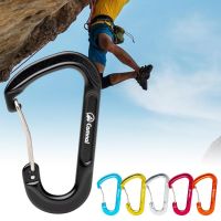 Hot!Carabiner Clip Buckle Heavy Duty Safety Lock Aviation Aluminum D Mountaineering for Climbing