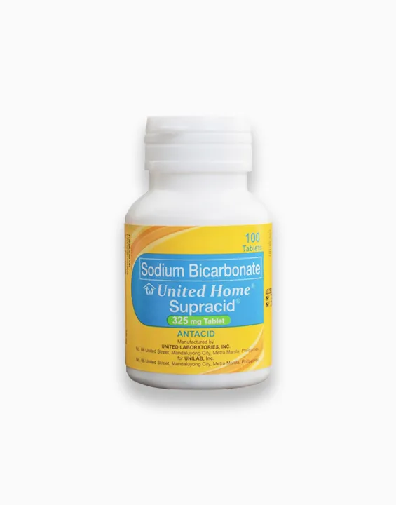 Sodium Bicarbonate ANTACID by United Home;325 mg Table; 100 Tablets