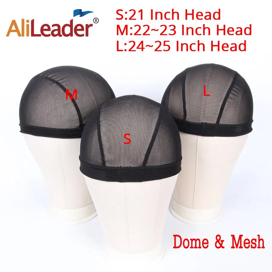 Alileader Adjustable Wig Caps For Diy Wig S/l/xl Base Cap Black Weaving Wig  Tools Cap Lace Wig Caps Weave Cap For Making A Wig