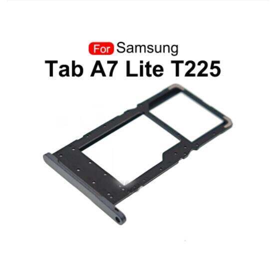 Black Silver SIM Card For Samsung Galaxy Tab A7 Lite SMT225 Sim Tray