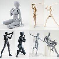 14cm Sketch Draw Male Female Movable Body Kun Body Chan Joint Pain Anime Figure Shf Action Figure Toy Model Draw Mannequin