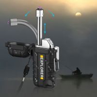 Camping Waterproof Retractable Electric Double Arc Type-C Rechargeable USB Lighter Outdoor Windproof Plasma Flameless Lighter 1