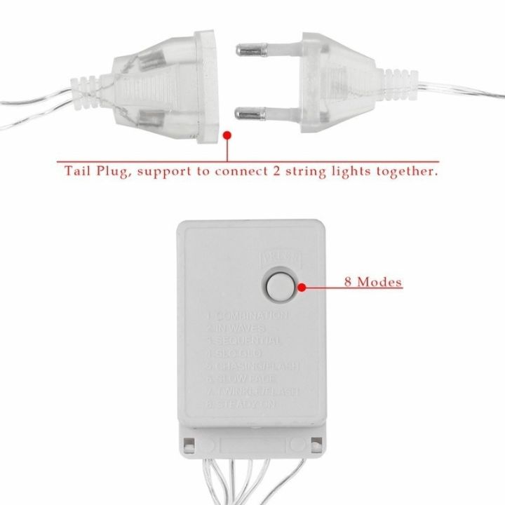 yohei-ไฟตกแต่ง-ปรับได้8โหมด-ตาข่ายไฟ-ไฟตาข่าง-ไฟกระพริบ-ไฟปู-led-net-lights-string