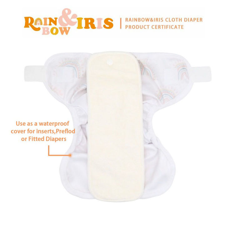 rainbow-amp-iris-4pcsset-cloth-diaper-cover-eco-friendly-for-children-adjustable-waterproof-pul-fit-3-15kg