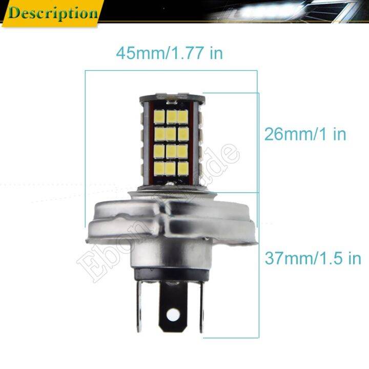 ไฟหน้าของมอเตอร์ไซค์-led-2835-p45t-led-2ชิ้น6v-10-30v-ไฟสีขาว6000k-moto-bixenon-hi-lo-beam-โคมไฟหัวมอเตอร์สกู๊ตเตอร์เบา