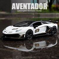 CCA 1:32 Aventado โมเดล SVJ63อัลลอยด์จำลองการหล่อแบบหล่อขึ้นรูปชุดของขวัญของสะสมที่นั่งโมเดลรถยนต์ด้านล่าง