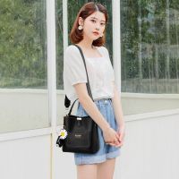 Korean Portable Shoulder Messenger Small Bag Trendy Classy All-Match Leather Bucket Simple Sweet Ladies Daisy Pendant Handbag Sling