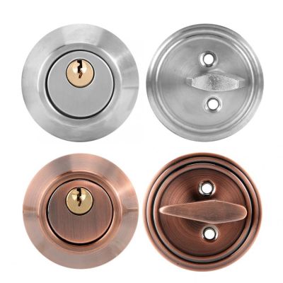 【YF】 Stainless Steel Single Cylinder Safety Anti-Theft Bedroom Door Lock With Keys Copper Core For Left-Open / Right-Open Doors