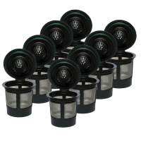 ALILAZA 8Pcs ReusableตัวกรองกาแฟKถ้วยPod Keurig 1.0 Brewersสวมใส่ได้แบบสากล