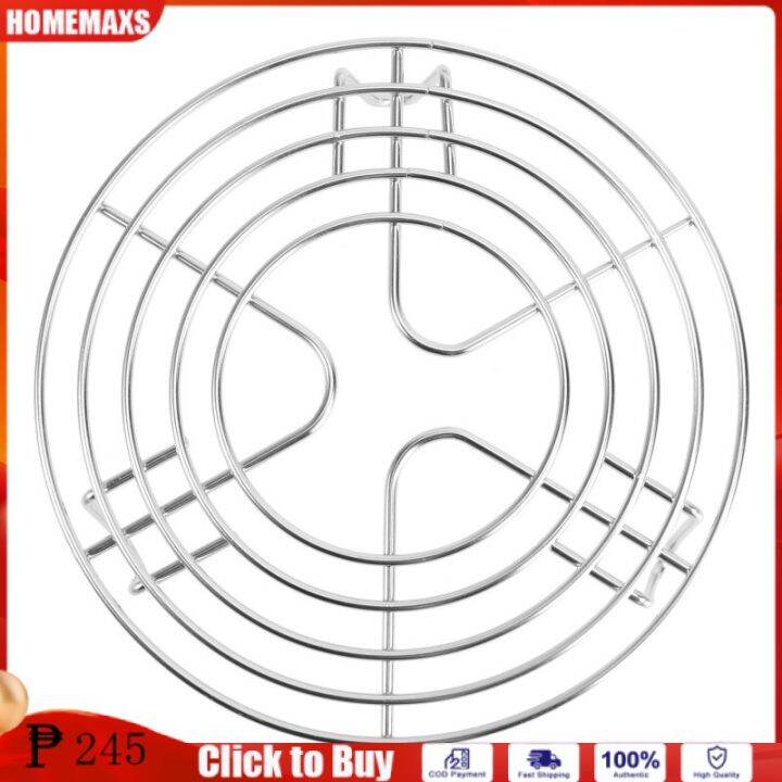 HOMEMAXS Stainless Steel Trivet Rack Stand Round Heavy Duty Cooking