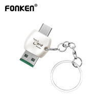 FONKEN 2 In 1 USB C TF Card Reader Universal Type-C OTG High Speed Mini USB 2.0 Adapter For Laptop PC Mobile Phone Memory Card Reader Support multiple