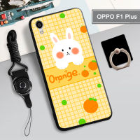 เคสนิ่มสำหรับ OPPO F1 PLUS เคสโทรศัพท์กล่องคลุมทั้งหมดทาสีป้องกันการตกกันรอยขีดข่วนฝามีที่ถือวงแหวนโทรศัพท์และเชือก