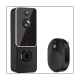 Wireless Doorbell Camera Smart Video Doorbell Camera with Chime Doorbell Camera Black