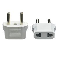 Mini AU US to FR DE EU AC Power Plug Adapter Travel Adaptor Convertor White Black Color