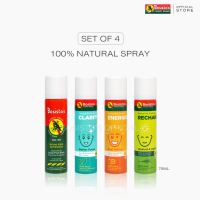 สเปรย์น้ำมันยูคาลิปตัส โบสิสโต สเปรย์นกแก้ว (Bosisto’s Eucalyptus Spray) 75ml. แพ็คx4 (รวมกลิ่น)