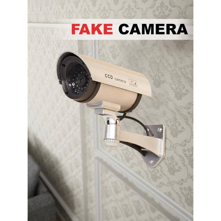 กล้องดัมมี่-กล้องวงจรปิด-หลอกสายตา-กล้องดัมมี่หลอกโจร-fake-cctv-camera-ขนาด-17-x-9-x-22-ซม