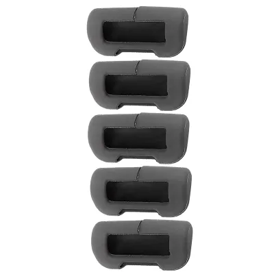 For Tesla Model 3/Y Seat Belt Buckle Protective Cover Silicone Collision Avoidance Black Safety Belt Clip Protector 5PCS