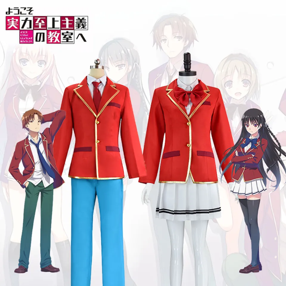 Kiyotaka Ayanokoji Classroom of the Elite S02 Cosplay Red Blazer