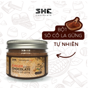 Socola bột Gừng - Hũ pet 60g - SHE Chocolate Hương vị đa dạng