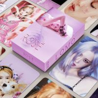 ชุดการ์ดอัลบั้ม LISA JENNIE มีของขวัญสำหรับแฟนๆ55ชิ้น/กล่องชุดการ์ดสมบัติลายกุหลาบ MODE Korea เด็กผู้หญิงกลุ่ม Kpop Photocards Blackpink การ์ด Lomo JISOO ชุดการ์ด Lomo กุหลาบ