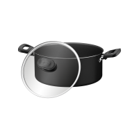 TRAMONTINA หม้อตุ๋น รุ่น Loreto Aluminum Casserole with Starflon Max Nonstick and Lid