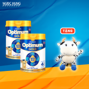 Tặng 1 quà  2 lon Vinamilk Optimum Gold Optimix 4 850g tặng 1 con bò bông