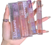 ลิปกลอส DAIMANPU Mirror Water Lip Glaze Long-Lasting Moisturizing Hydrating Lip Gloss Clear Glass Lip Tint