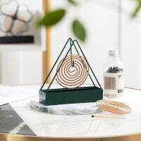 【CC】▤﹍  Incense Holder Iron Coil Tray Hanging Sandalwood Stove Smudge