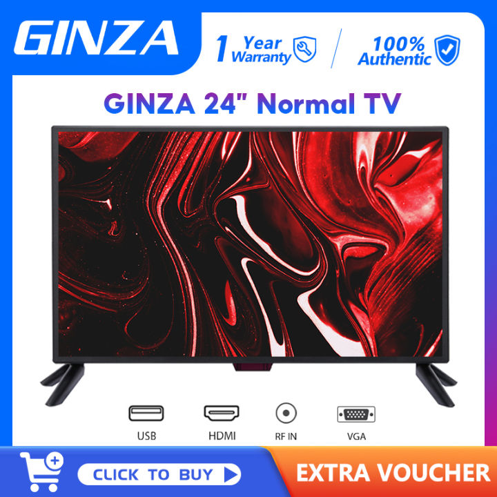 GINZA LED TV 24 INCH TV FHD Ultra-slim TV Sale Flatscreen HDMI+AV+USB ...