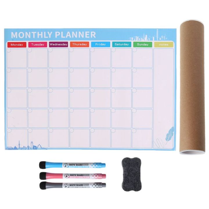 a3-monthly-planner-magnetic-whiteboard-fridge-magnets-drawing-message-board-memo-w91a
