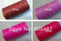 【YD】 shipping wholesaler 1mm waxed polyester thread DIY threadthread for leather  250m/pcs 10 pcs/lot