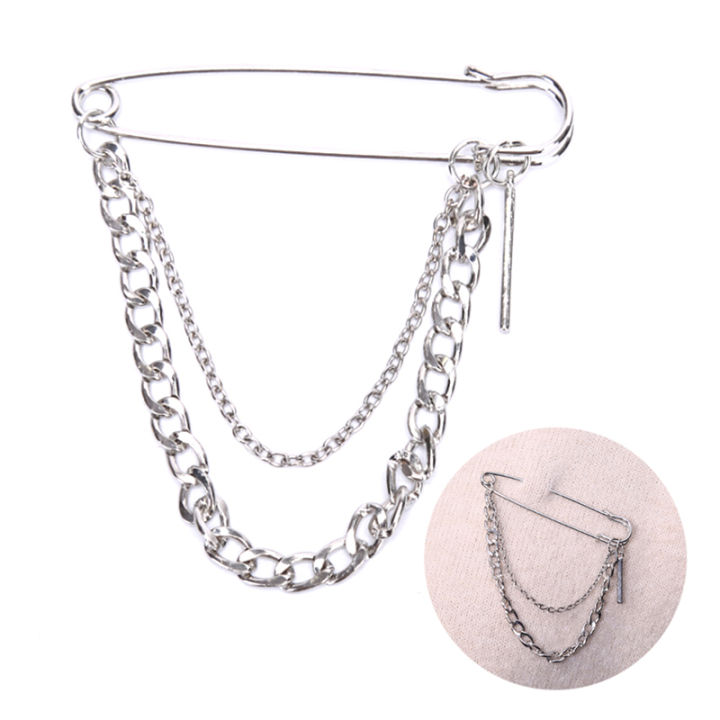 shiqinbaihuo-1pc-unisex-classic-chain-pin-เข็มกลัดแฟชั่น-bf-punk-hip-hop-เครื่องประดับของขวัญ