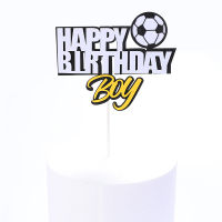 1set Basketball Soccer Sports Theme Decoration Boys Cake Decoration Happy Birthday Cake Topper 4 Designs available